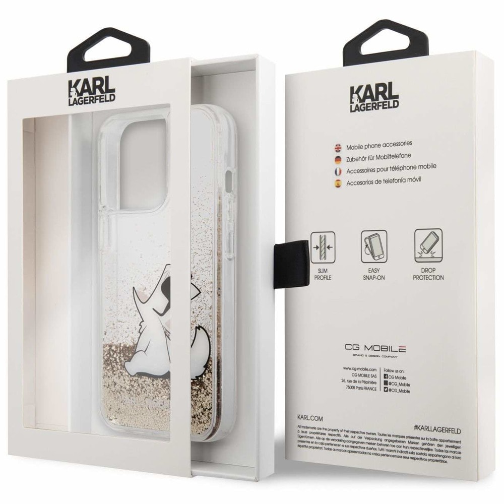 Karl Lagerfeld Liquid Glitter Choupette Fun Case