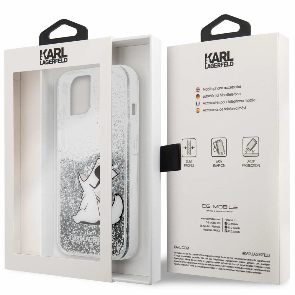 Karl Lagerfeld Liquid Glitter Choupette Fun Case