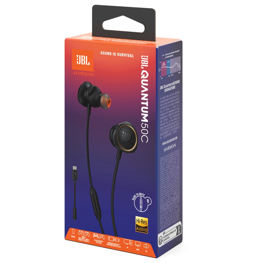 JBL Quantum 50C Black JBLQTUM50CBLK