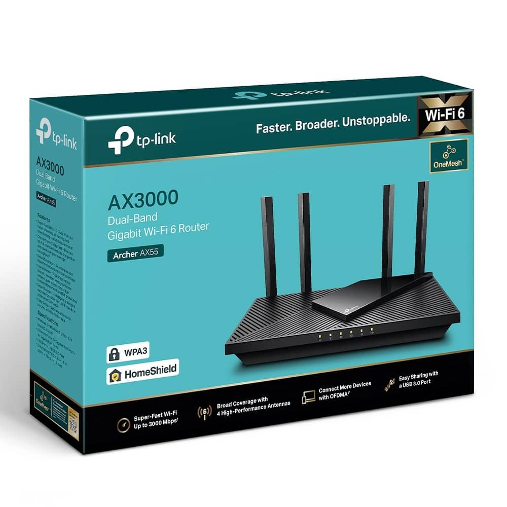 TP-Link Archer AX55 + тениска | JAR Computers TP-Link Archer AX55 + тениска