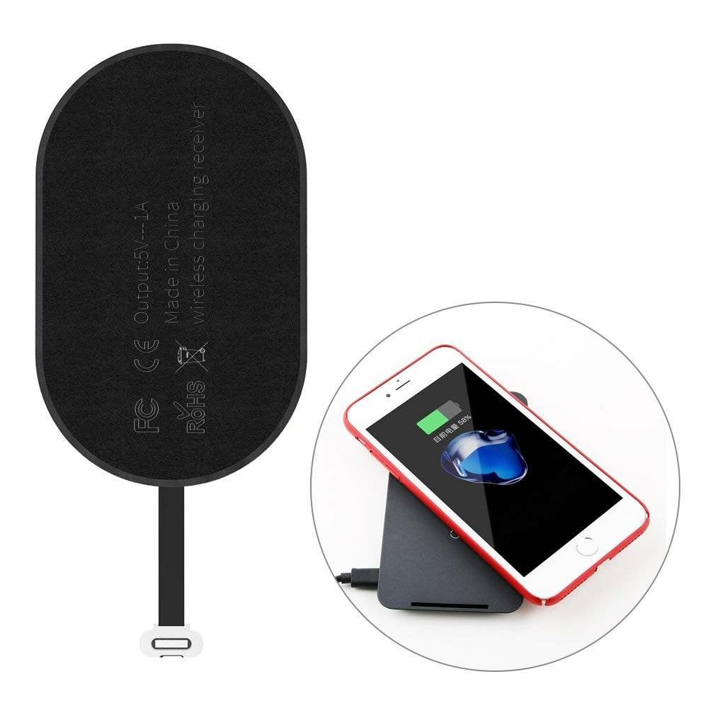Baseus Wireless Charging Receiver Microfiber Black