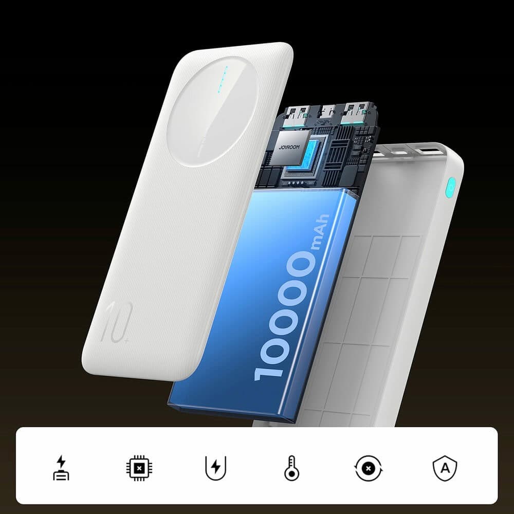 joyroom led power bank 10000mah бял | JAR Computers joyroom led power bank 10000mah бял