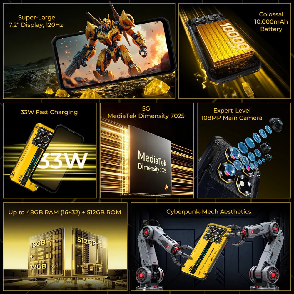 Oukitel WP60 512GB/16GB Yellow