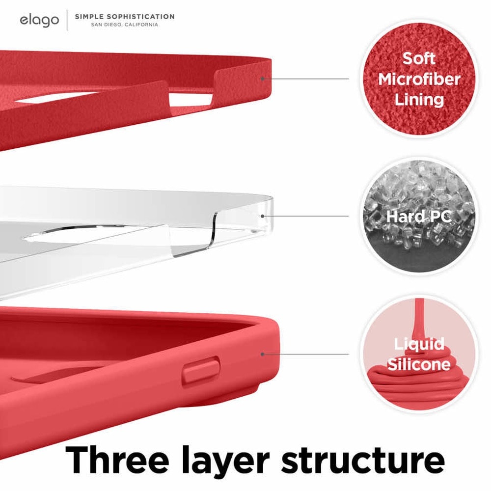 Elago Soft Silicone Case ES13SC61-RD