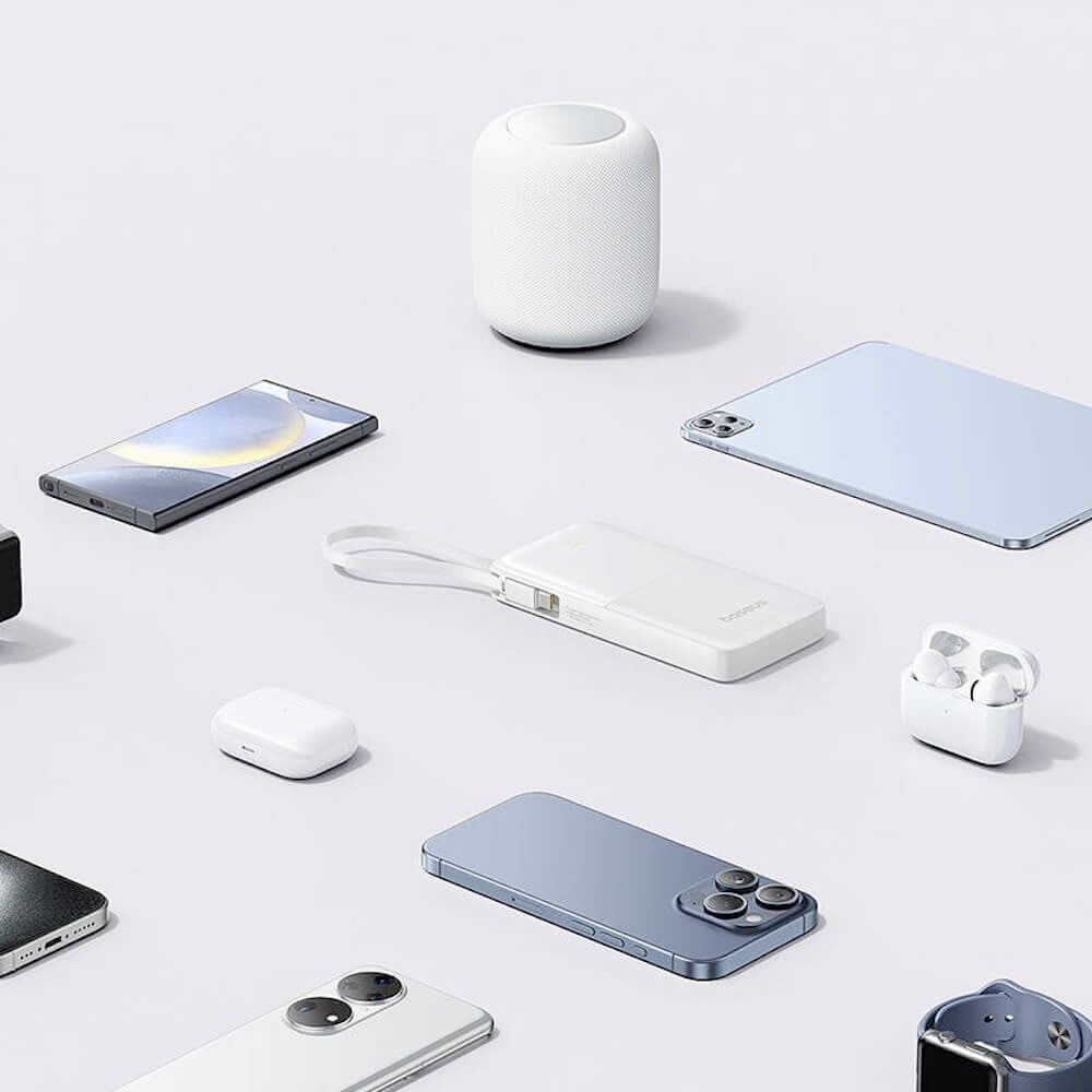 baseus bipow 2 20w 10000mah бял