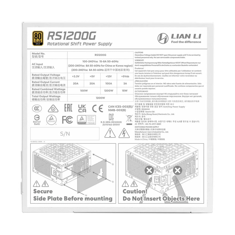 Lian Li G9P.RS1200G.WH00.EU