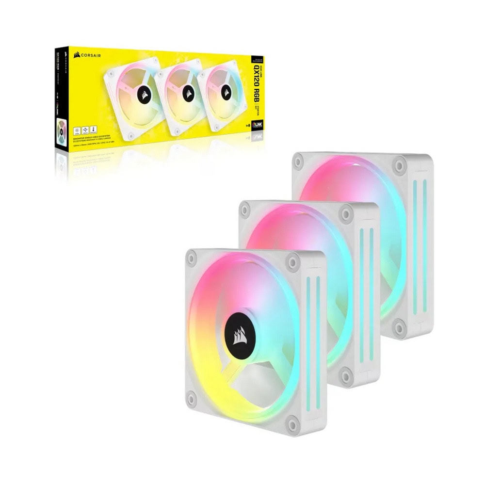 Corsair iCUE LINK QX120 RGB WH 3pcs CO-9051006-WW
