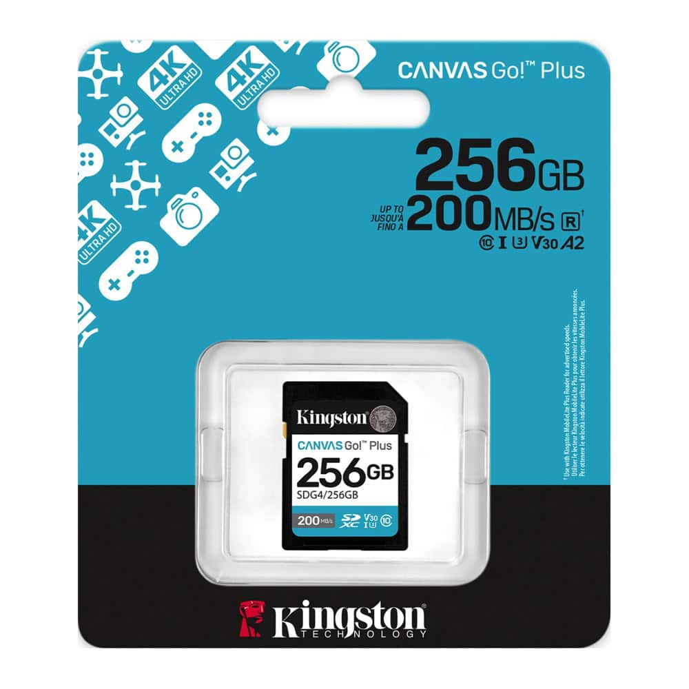 Kingston 256GB Canvas Go! Plus Gen4 SDG4/256GB