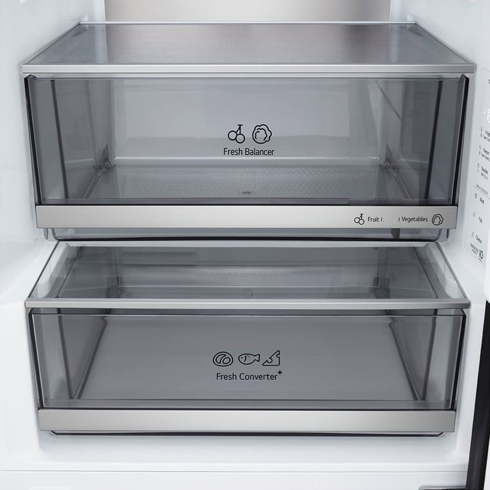 хладилник с фризер lg gbbs726amb