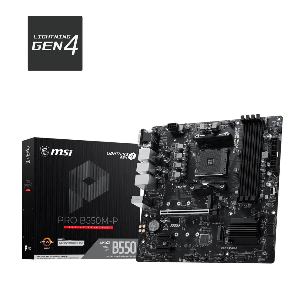 дънна платка msi pro b550m-p 911-7c95-201 | JAR Computers дънна платка msi pro b550m-p 911-7c95-201