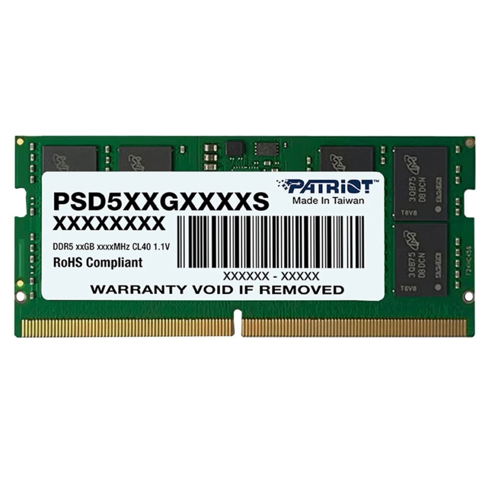 Patriot Signature ECC SODIMM DDR5 32GB 4800Mhz | JAR Computers Patriot Signature ECC SODIMM DDR5 32GB 4800Mhz