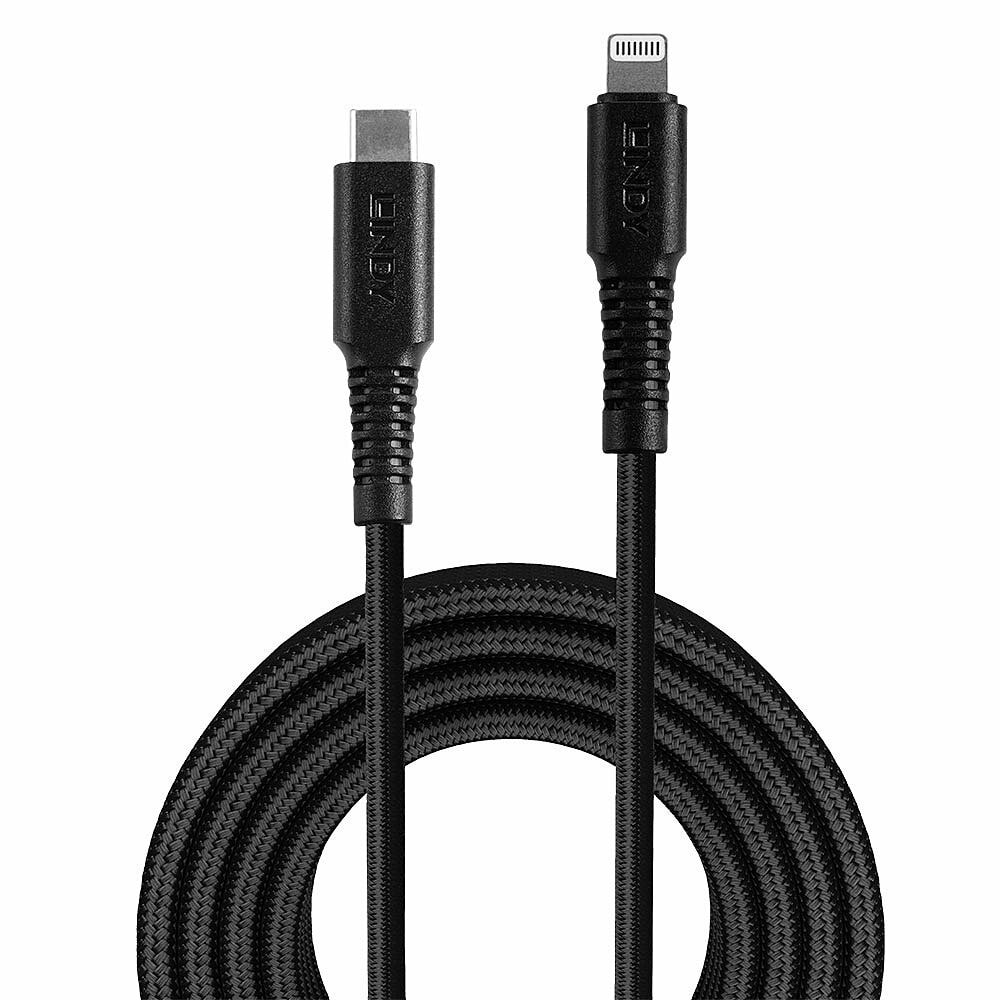 кабел lindy от usb-c м към lightning м 31287