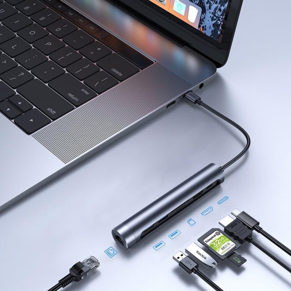 Joyroom USB-C 7-in-1 Multiport Hub 4K S-H111