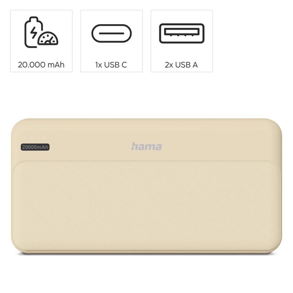 външна батерия power bank hama pocket 20 201775