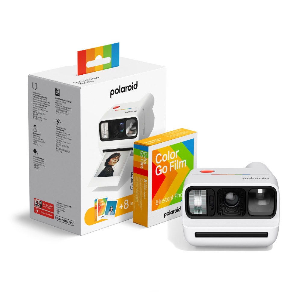 Polaroid Go Gen 3 White + Color Film Bundle | JAR Computers Polaroid Go Gen 3 White + Color Film Bundle