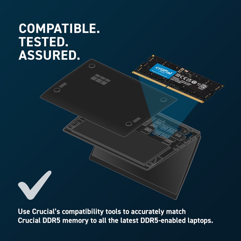 Crucial 16GB DDR5 5600 SODIMM CT16G56C46S5