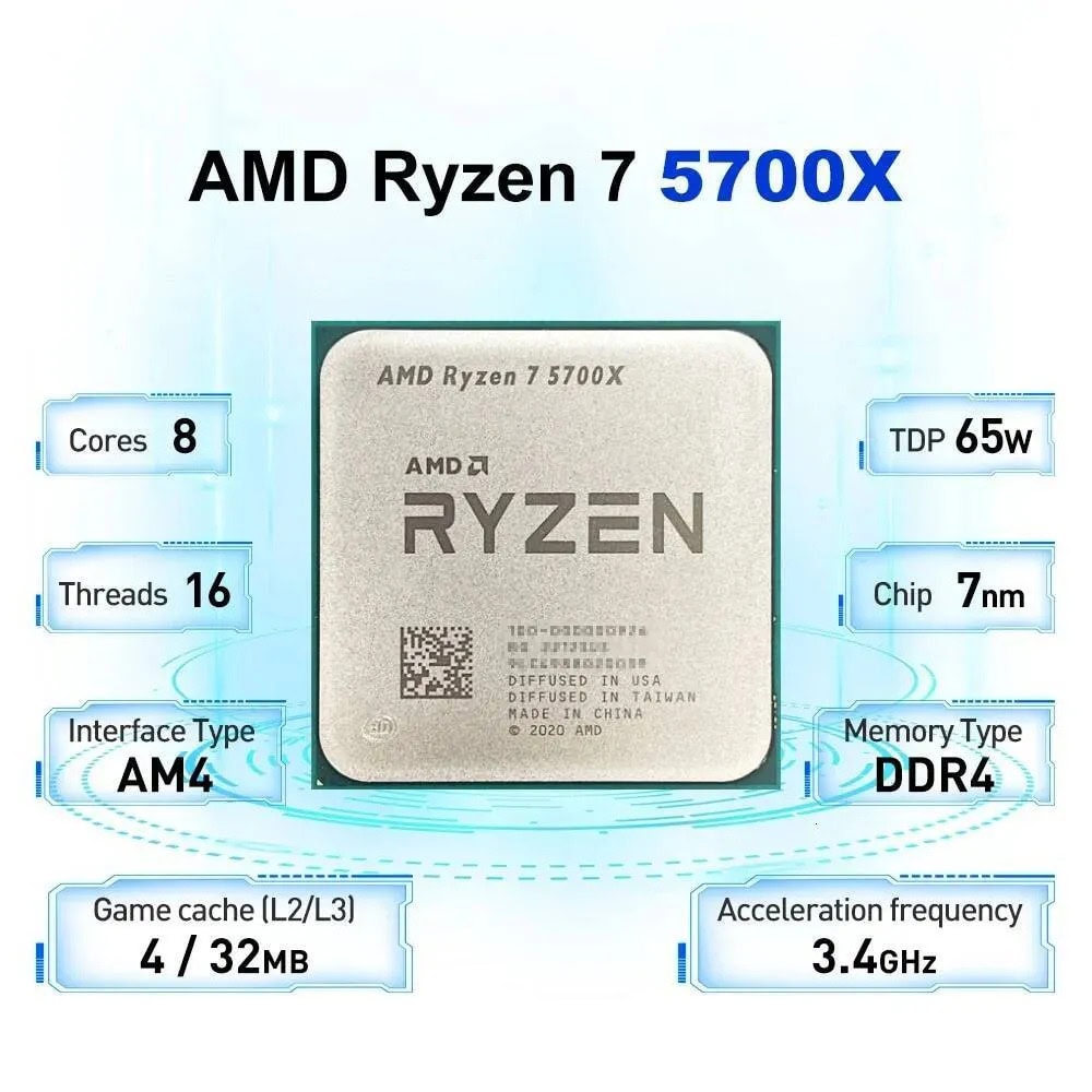 Процесор AMD Ryzen 7 5700X Tray