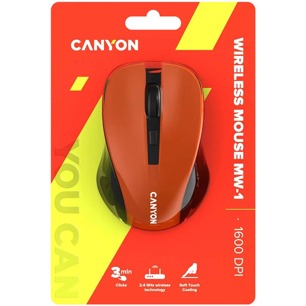 Canyon CNE-CMSW1, оптична, безжична, 1200dpi, USB