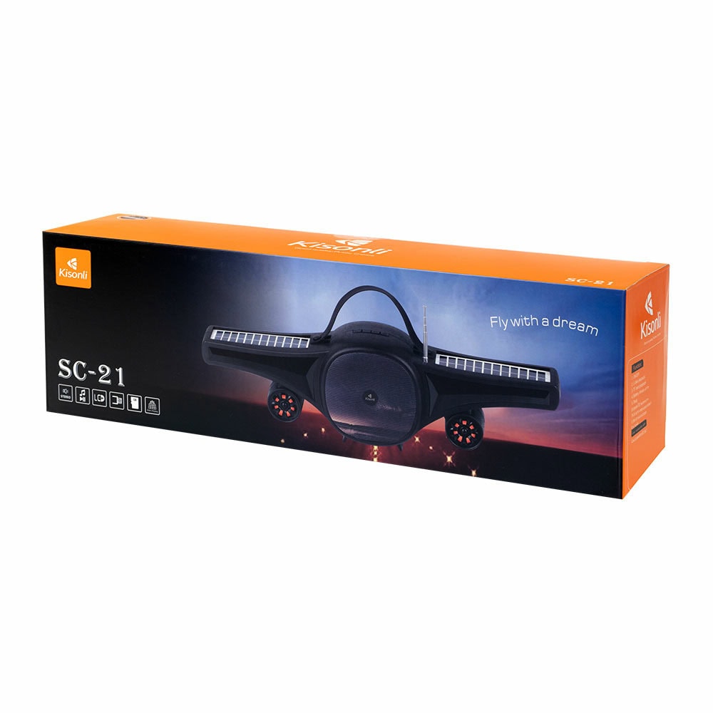 Тонколона Kisonli SC-21 USB SD FM Черен 22321