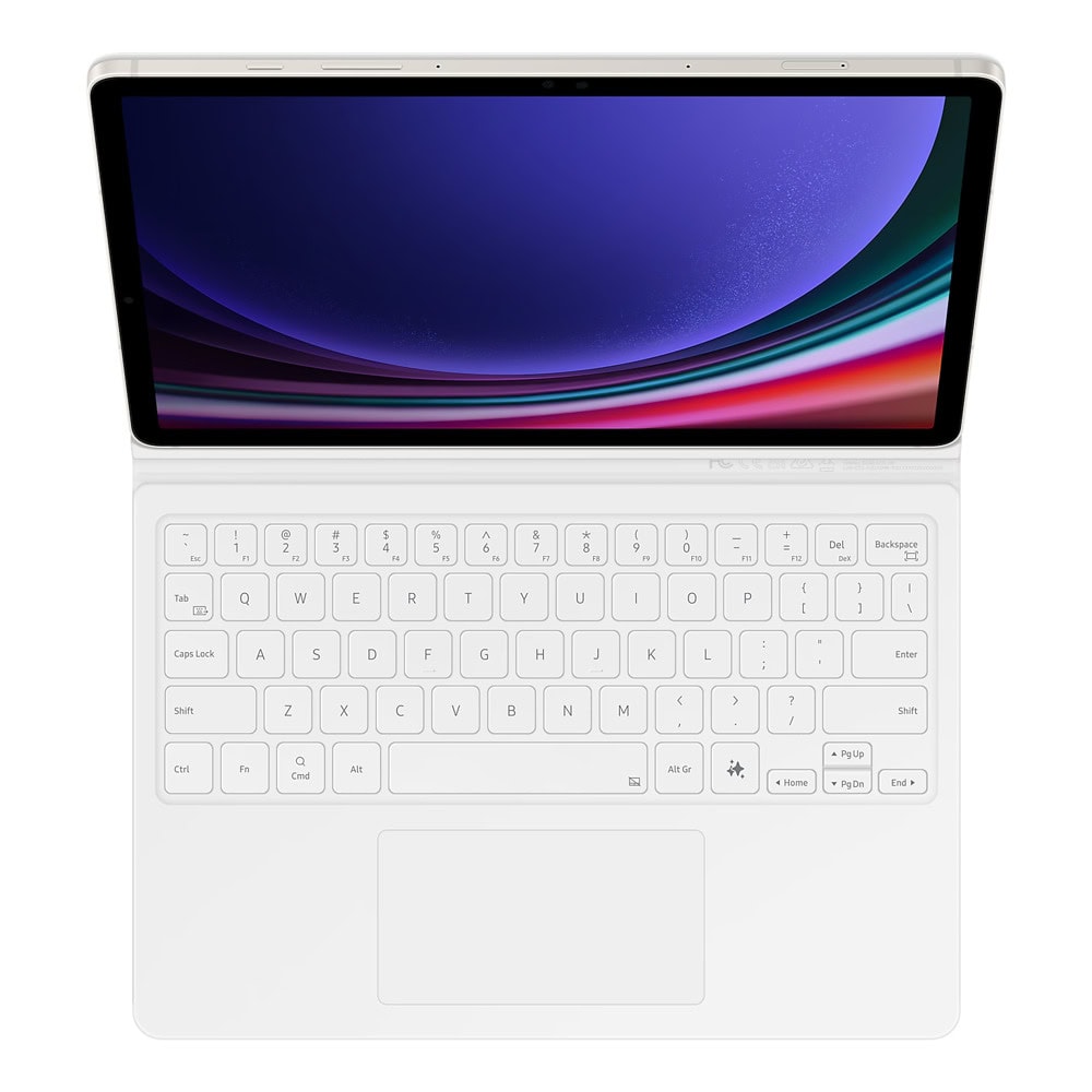 Samsung Book Cover Keyboard Galaxy Tab S9 White