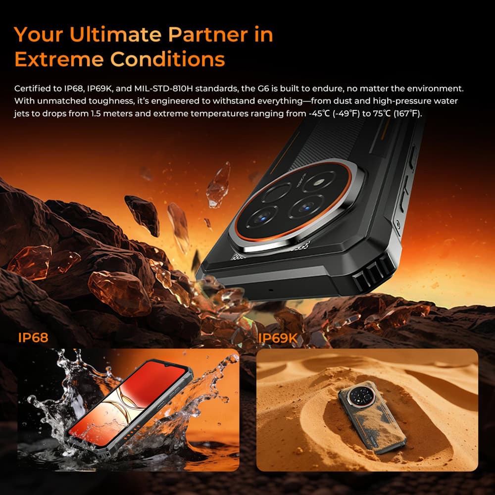 Oukitel G6 4G 64GB/4GB Orange