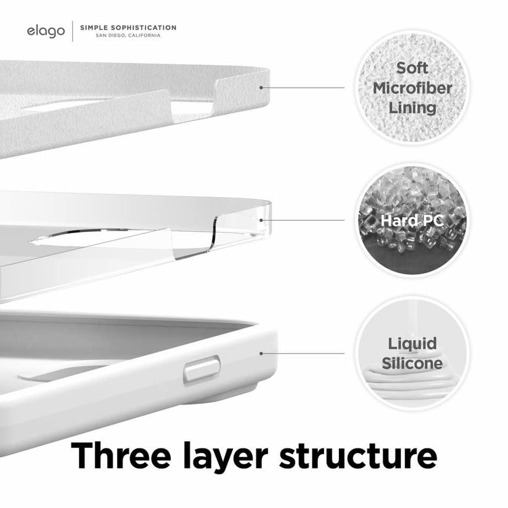 Elago Soft Silicone Case ES13SC67-WH