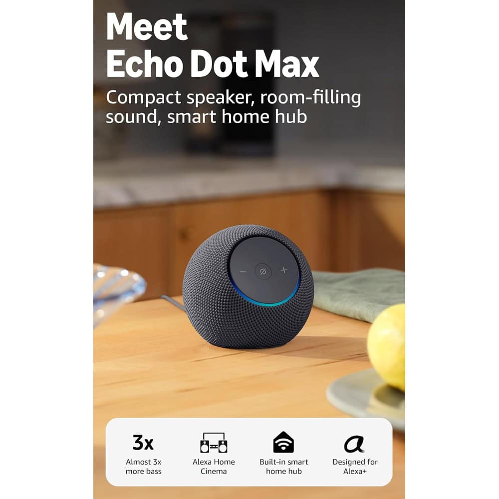 amazon echo dot max 2025 white b0dklvwzpf