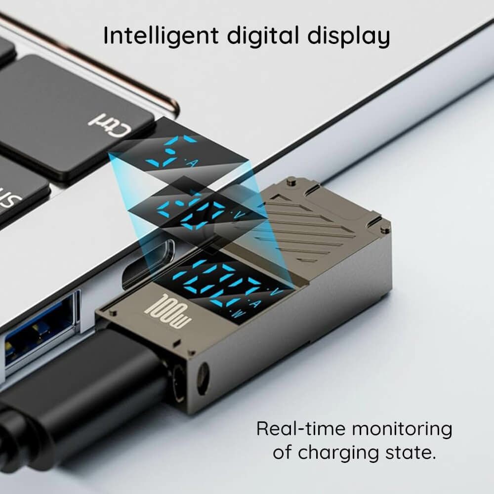 Адаптер от DC към USB-C женско за аdapter сив