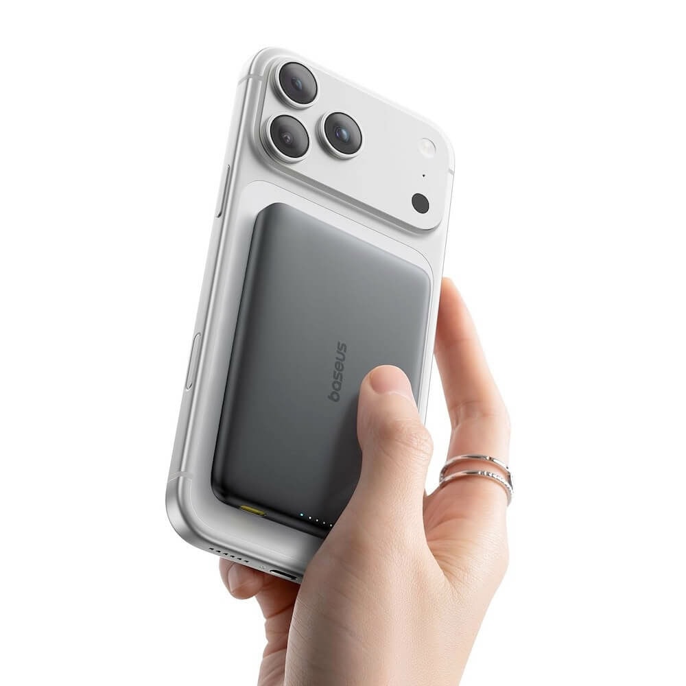 baseus picogo am41 qi2 power bank 10000mah черен