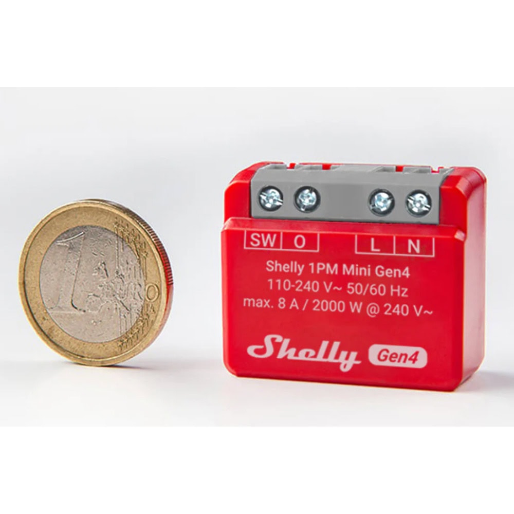 Shelly 1PM Mini Gen4 Single S4SW-001P8EU