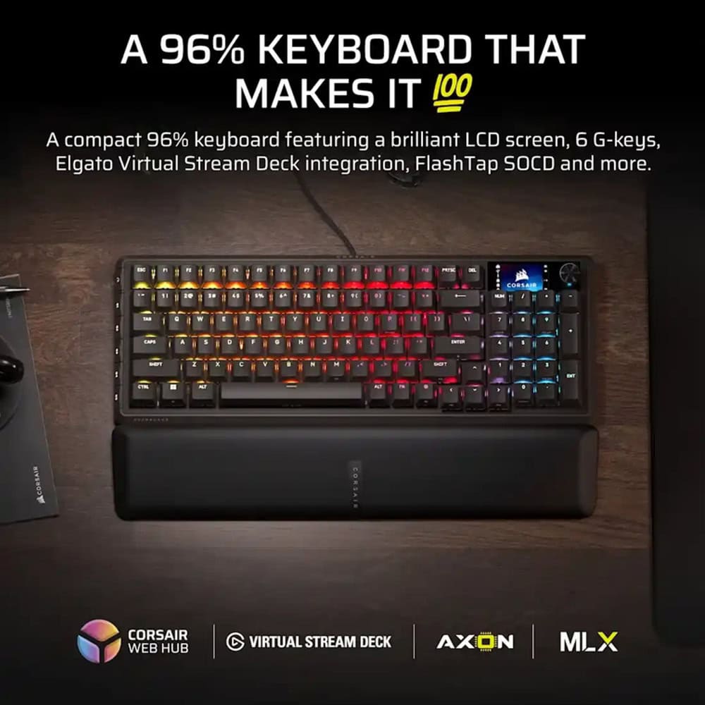 corsair vanguard 96 black ch-91e901e-na