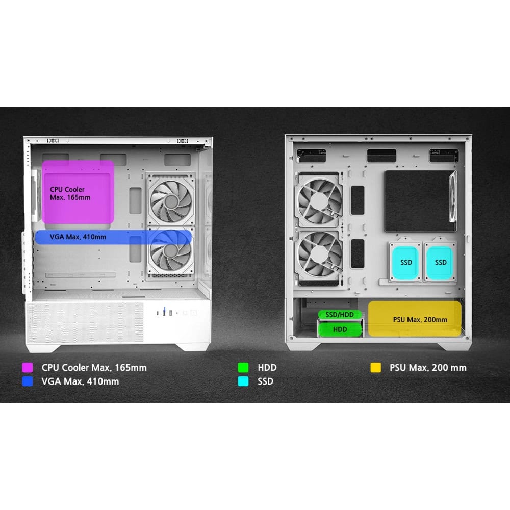 Zalman Chronix V2 White CHRONIX-V2-WHITE