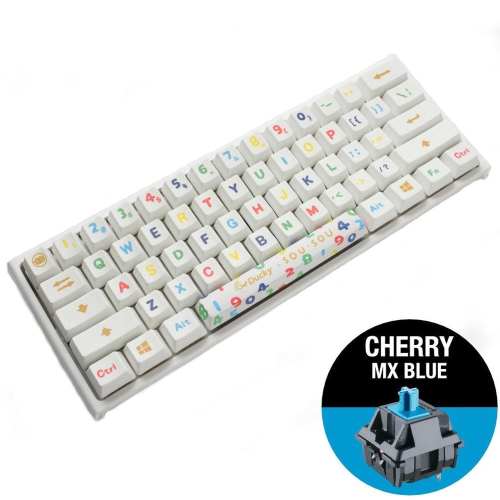 Ducky SOU SOU One 2 Mini White RGB Cherry MX Blue