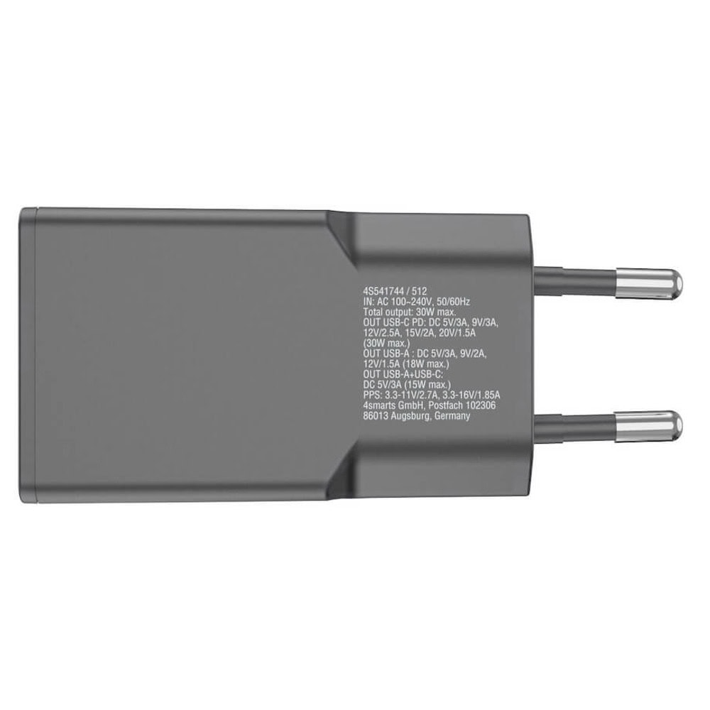 4smarts GaN Duos Slim 30W PD черен | JAR Computers 4smarts GaN Duos Slim 30W PD черен