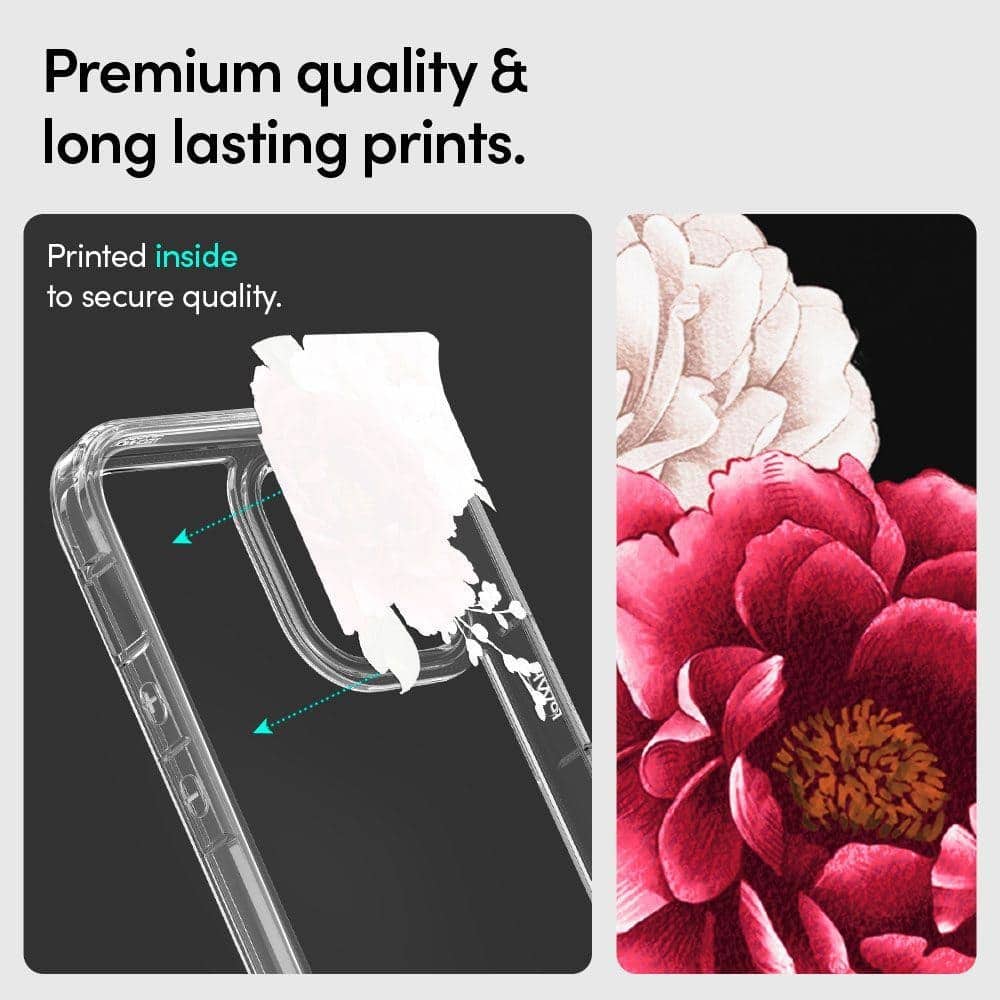 Spigen Cyrill Cecile Case Red Floral ACS01729