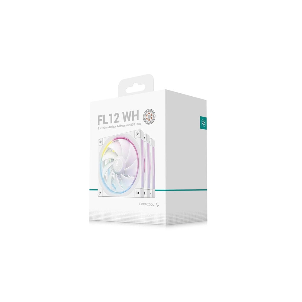 Вентилатори 120mm DeepCool FL12 бели