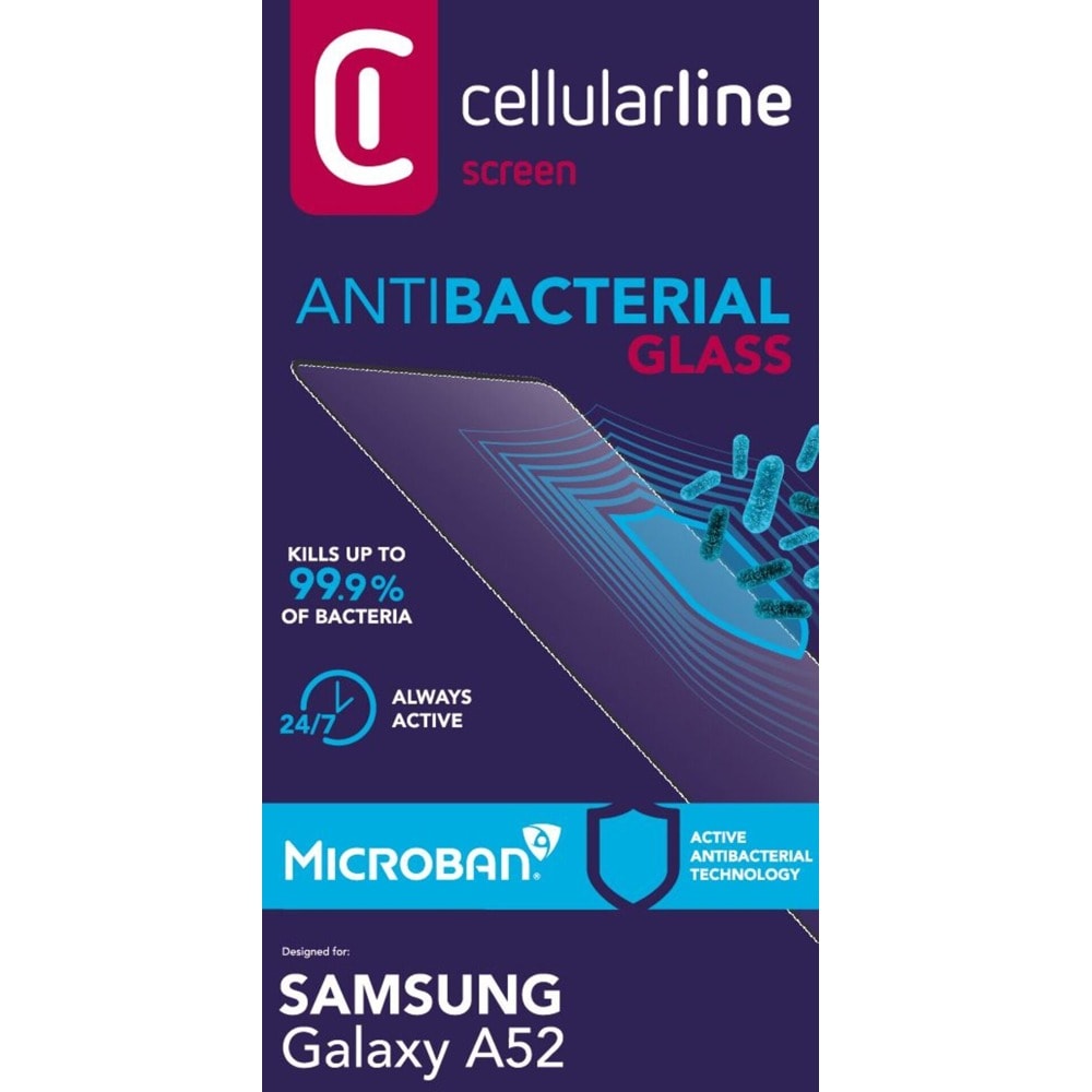 Cellularline Microban TG for Samsung Galaxy А52