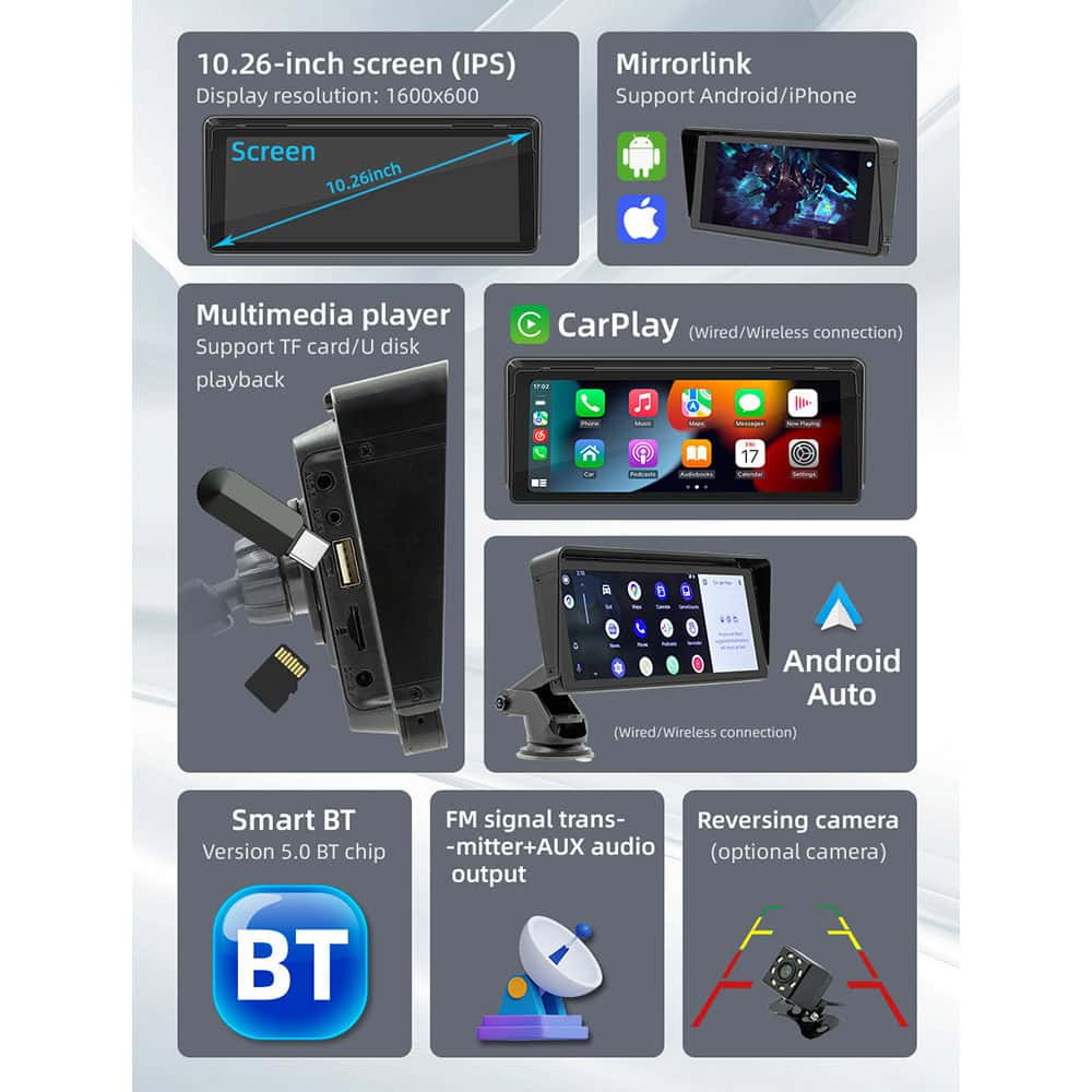 Преносим дисплей за автомобил X5313 13318