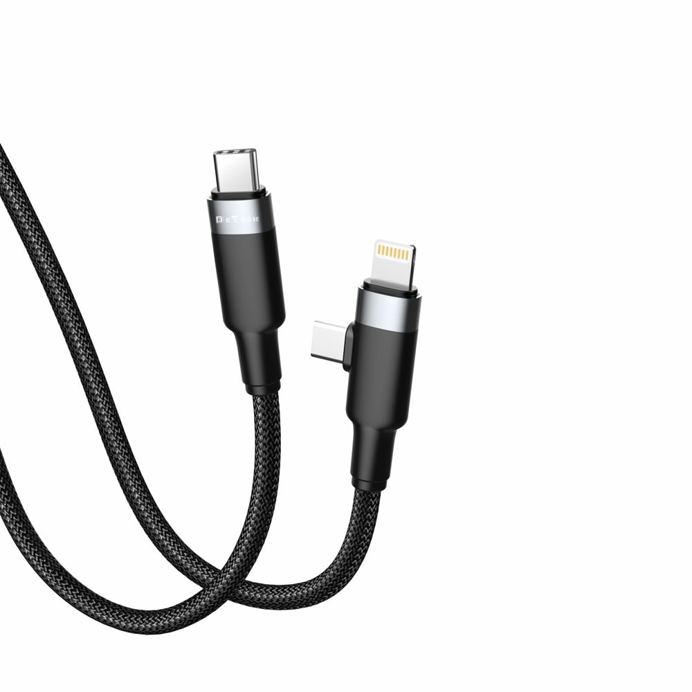 кабел de-48ccl usb c usb c m lightni 1m black