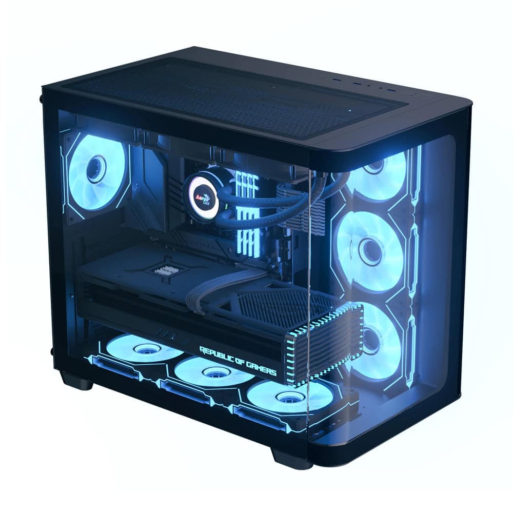Кутия AeroCool P500C-G-BK-v1 черна