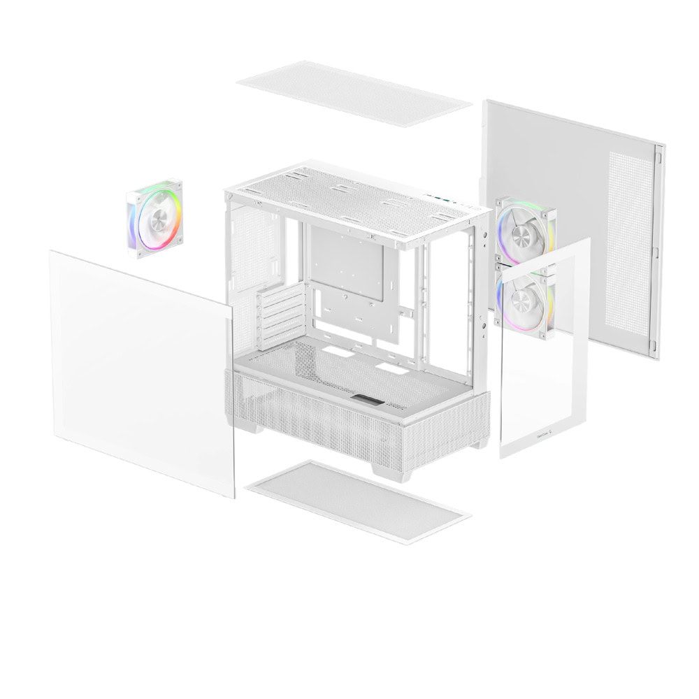 DeepCool CG380 3F WH R-CG380-WHAGM3-G | JAR Computers DeepCool CG380 3F WH R-CG380-WHAGM3-G