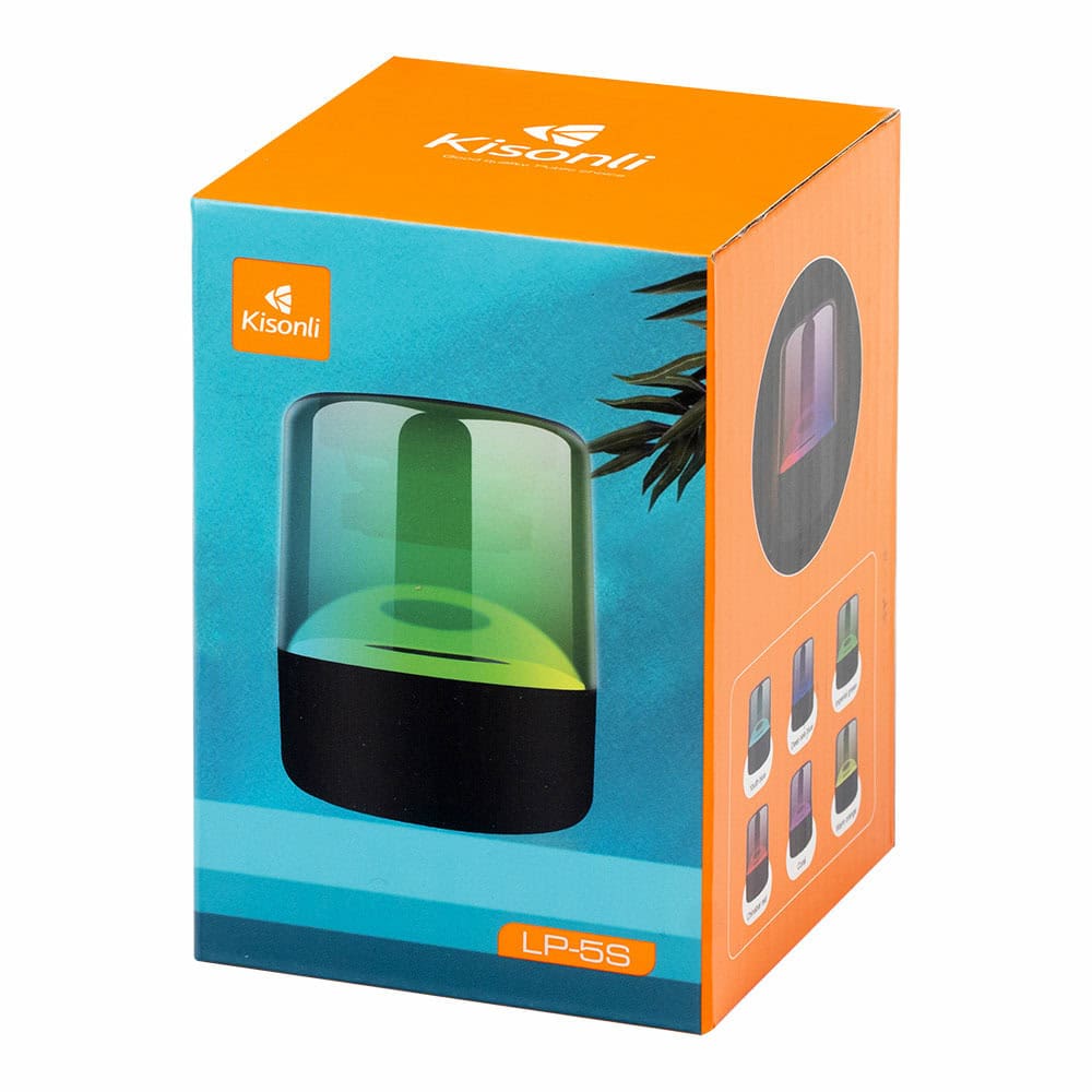 тонколона kisonli lp-5s usb sd fm rgb черен 22278