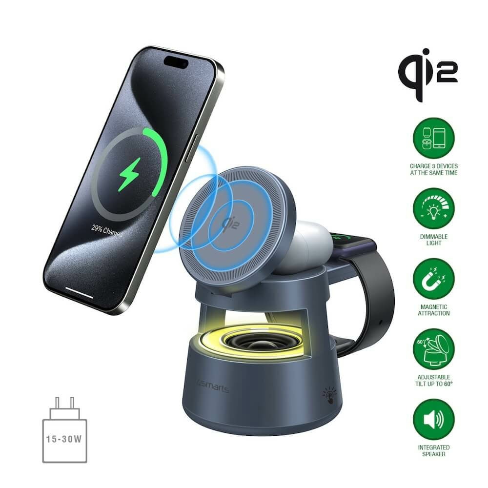 4Smarts Qi2 Aura Sound Gray 541327
