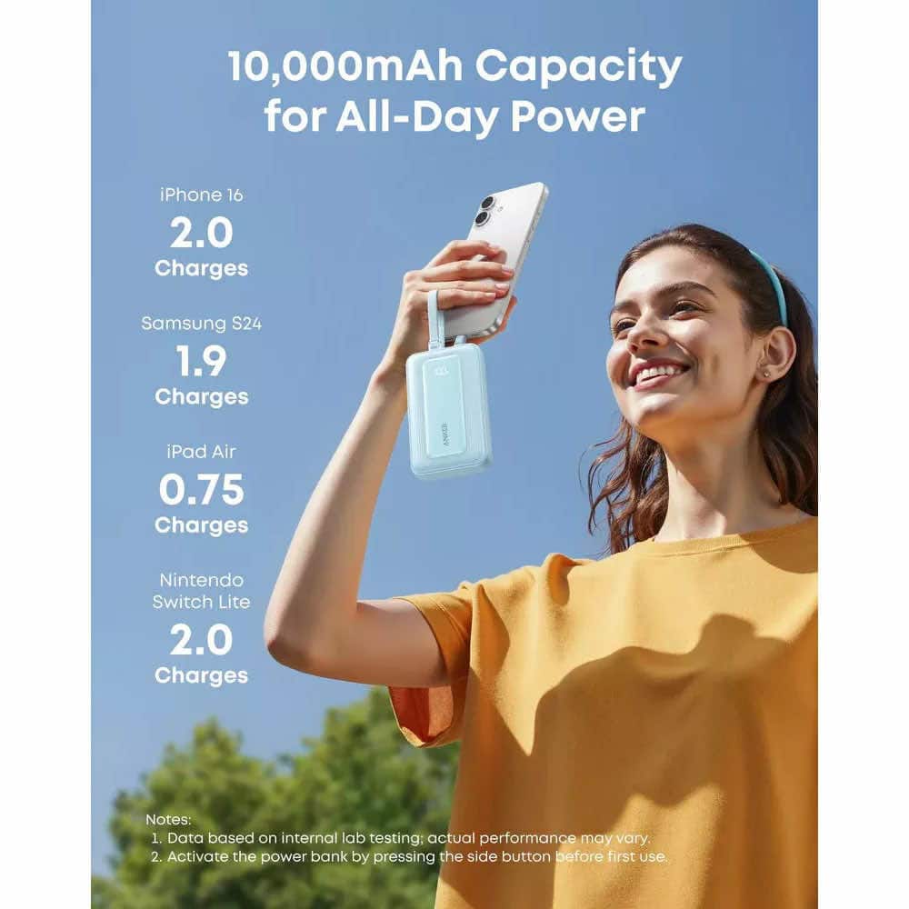 anker zolo power bank 35w 10000 mah черен