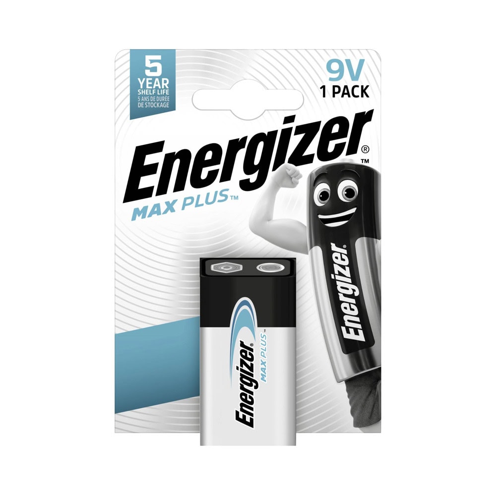 Energizer Max Plus 6F22 9V 1pc | JAR Computers Energizer Max Plus 6F22 9V 1pc