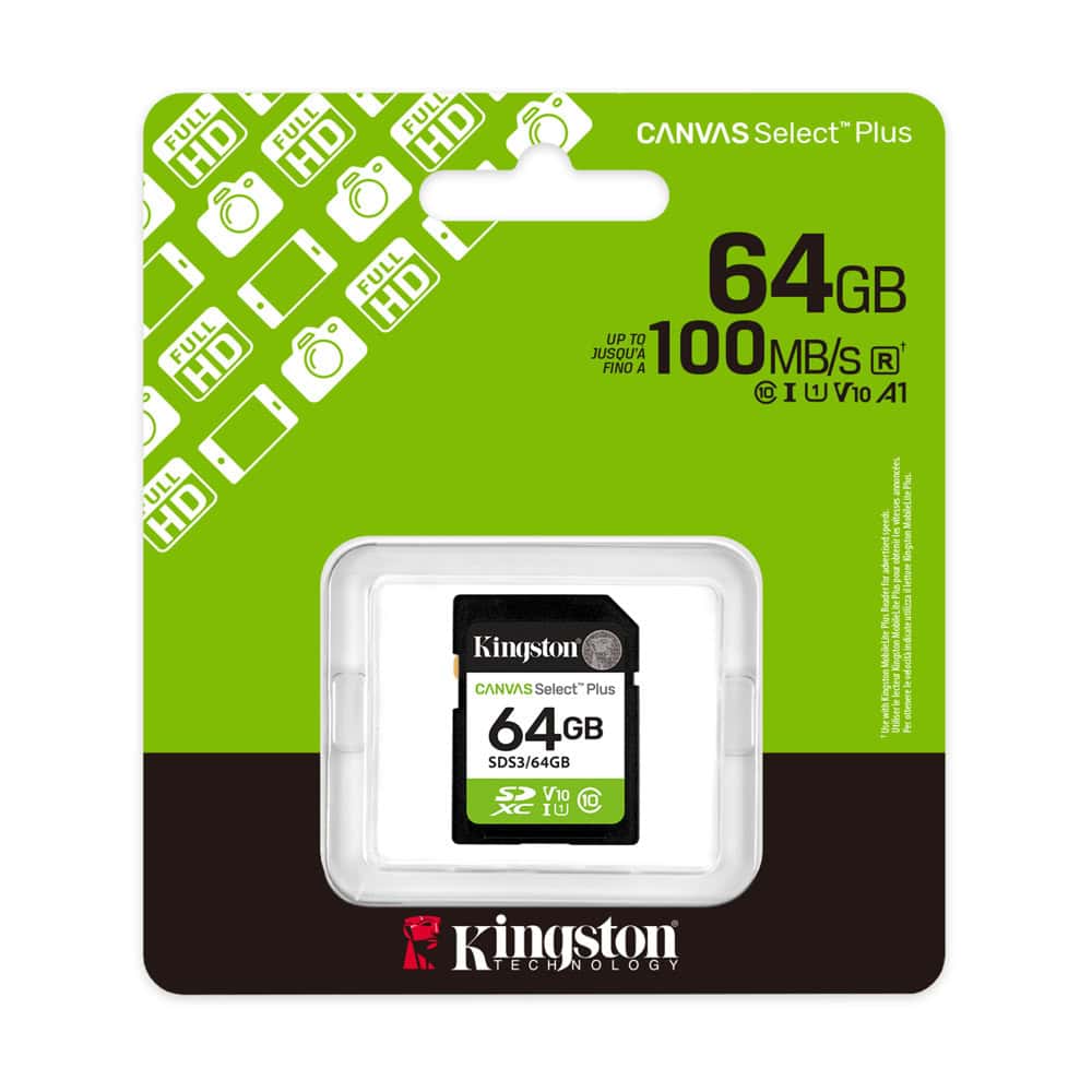 64G SD KINGST CANVAS SEL+ G3
