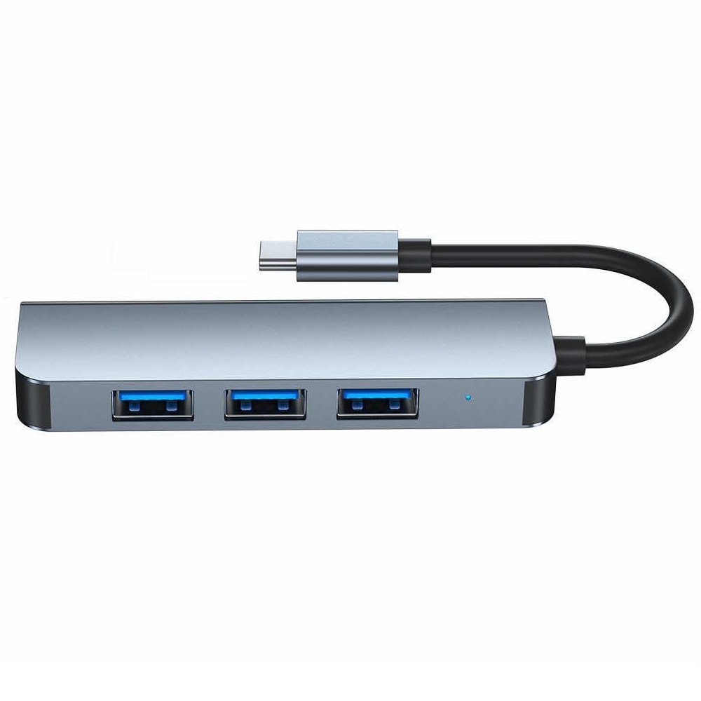 Tech-Protect USB-C Hub 4in1 v1 THP811GRY