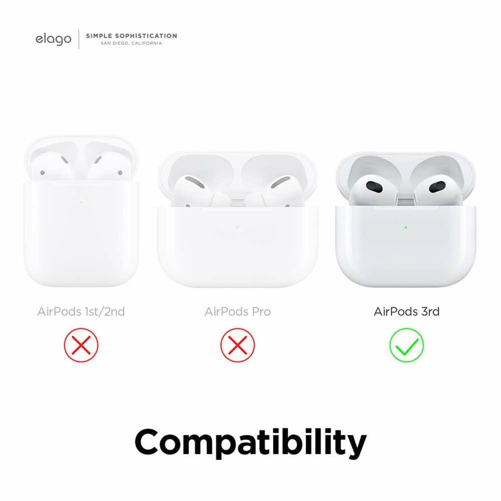 Silicone Hang Case за Apple AirPods 3 зелен