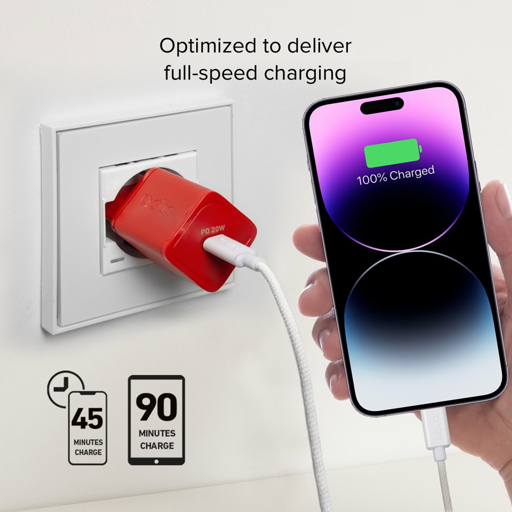 Зарядно устройство SBS 44623 червено