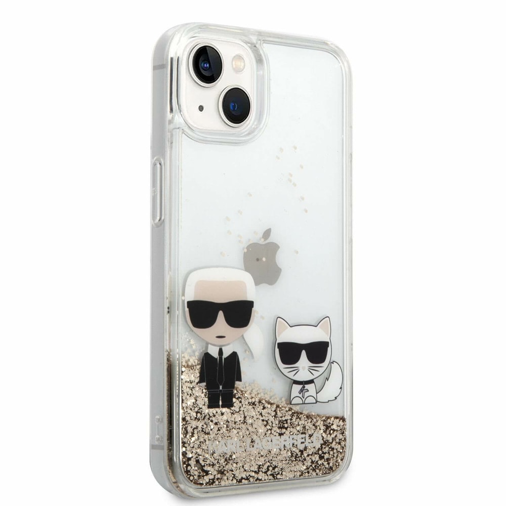 Liquid Glitter Karl and Choupette за iPhone 14